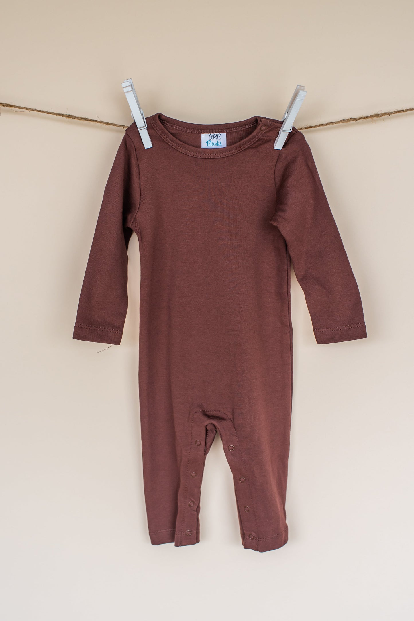 Unisex Long Sleeve Romper – Cotton Blank for Embroidery & Boutique | 6 Colors | 0-3M–2T