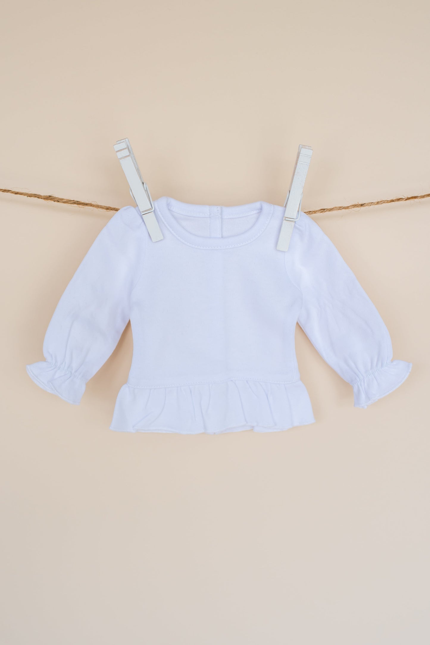 18" Doll Shirt – Cotton Blank for Embroidery & Boutique │ 4 Styles │ Velcro Back │ ARB Blanks
