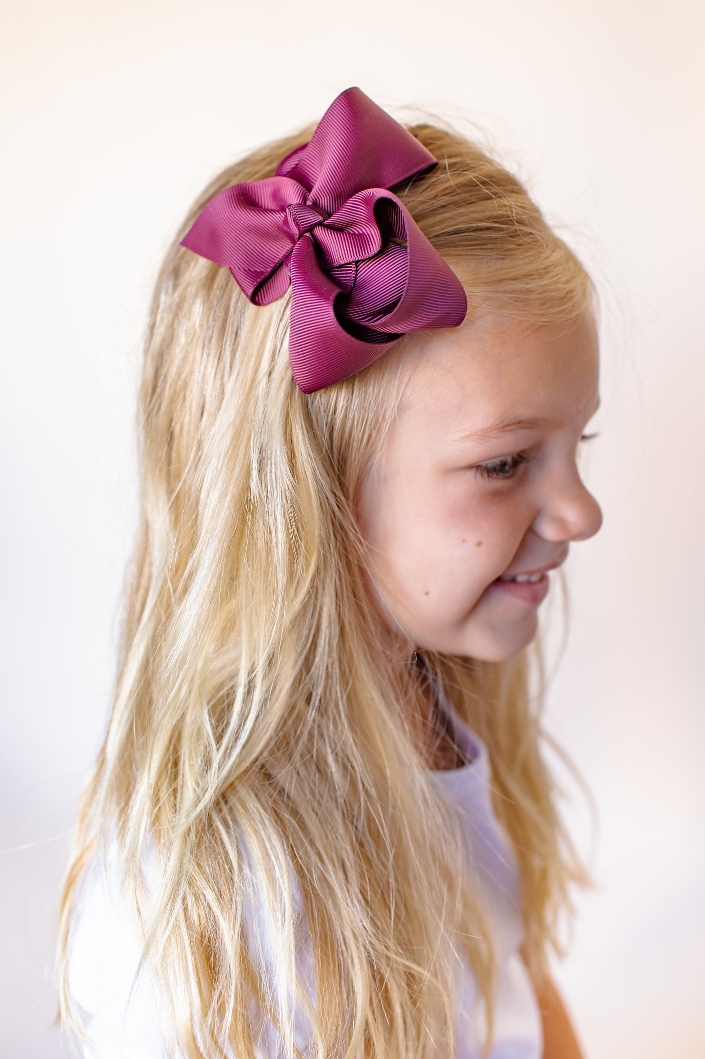 Boutique Solid Grosgrain Hair Bows – 38 Colors | 4", 6" & 8" | Alligator Clip | Girls & Toddlers
