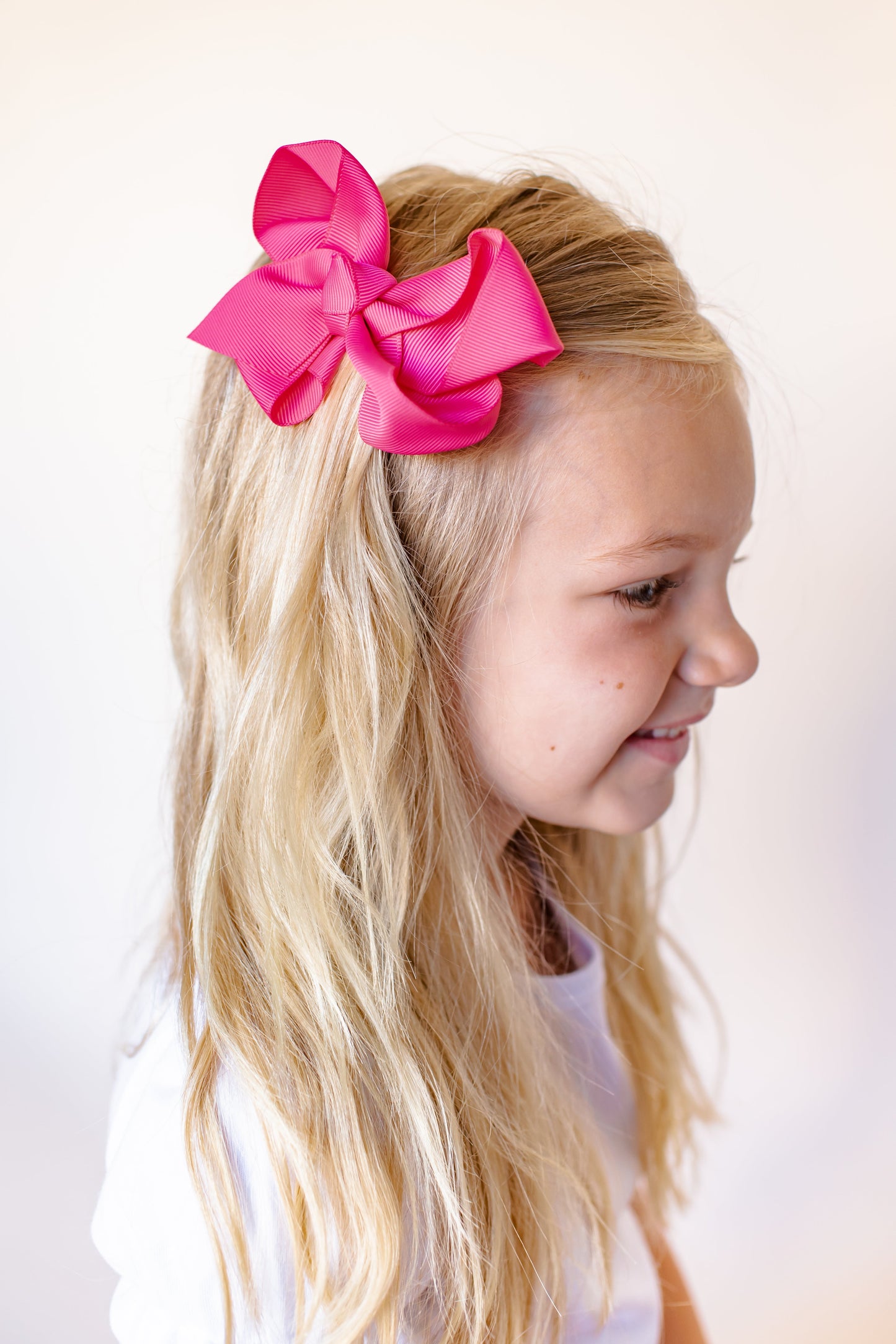 Boutique Solid Grosgrain Hair Bows – 38 Colors | 4", 6" & 8" | Alligator Clip | Girls & Toddlers
