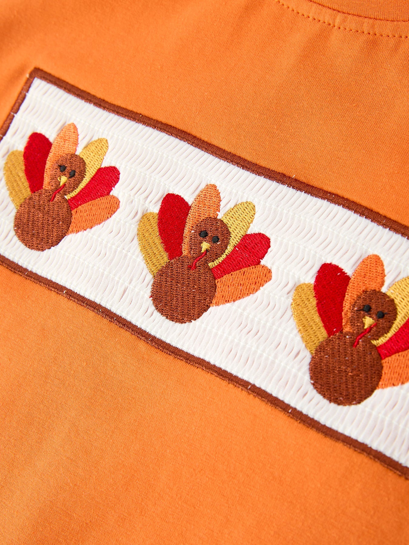 Thanksgiving Turkey Plaid Boys Pants Set