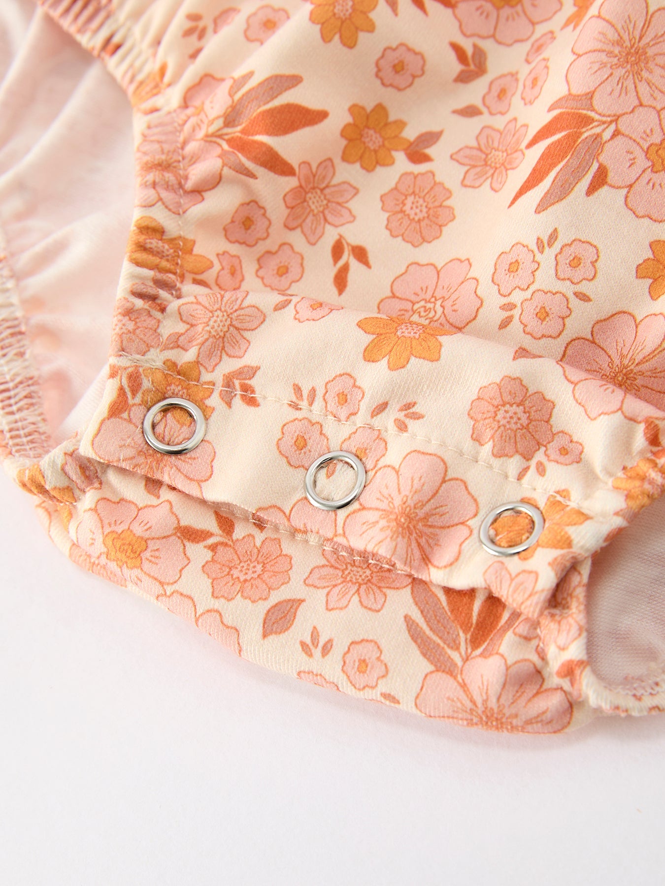 Thanksgiving Turkey Floral Lace Bubble Girls Romper