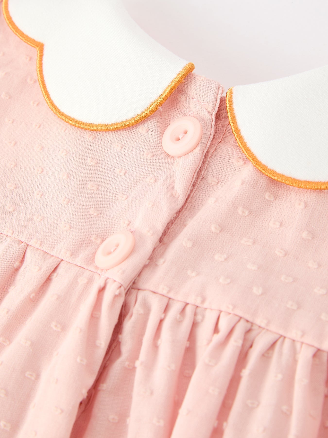 Halloween Pumpkin Embroidered Girls Bloomer Set