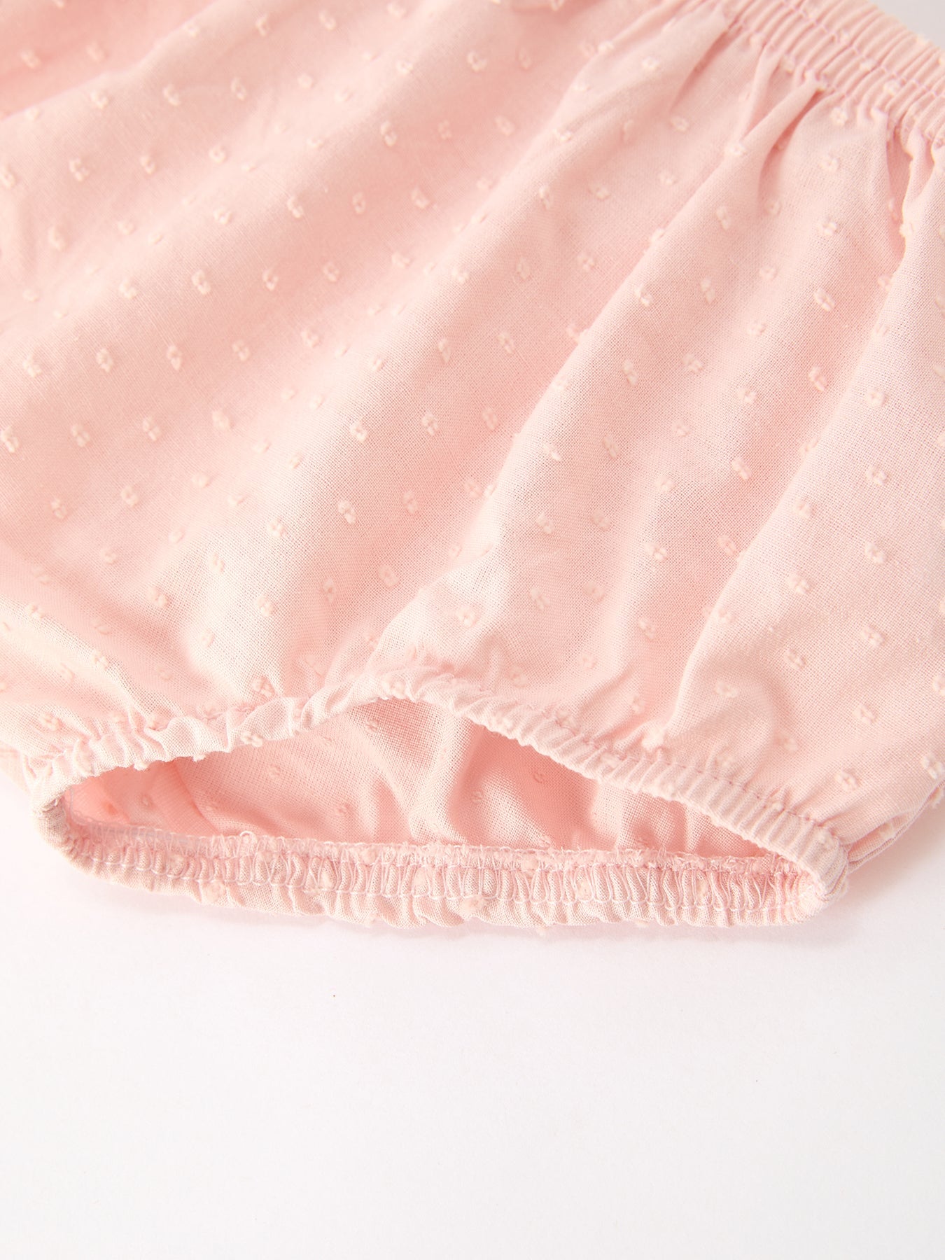 Fall Baby Girl Pink Peter Pan Collar Embroidered Bloomer Set