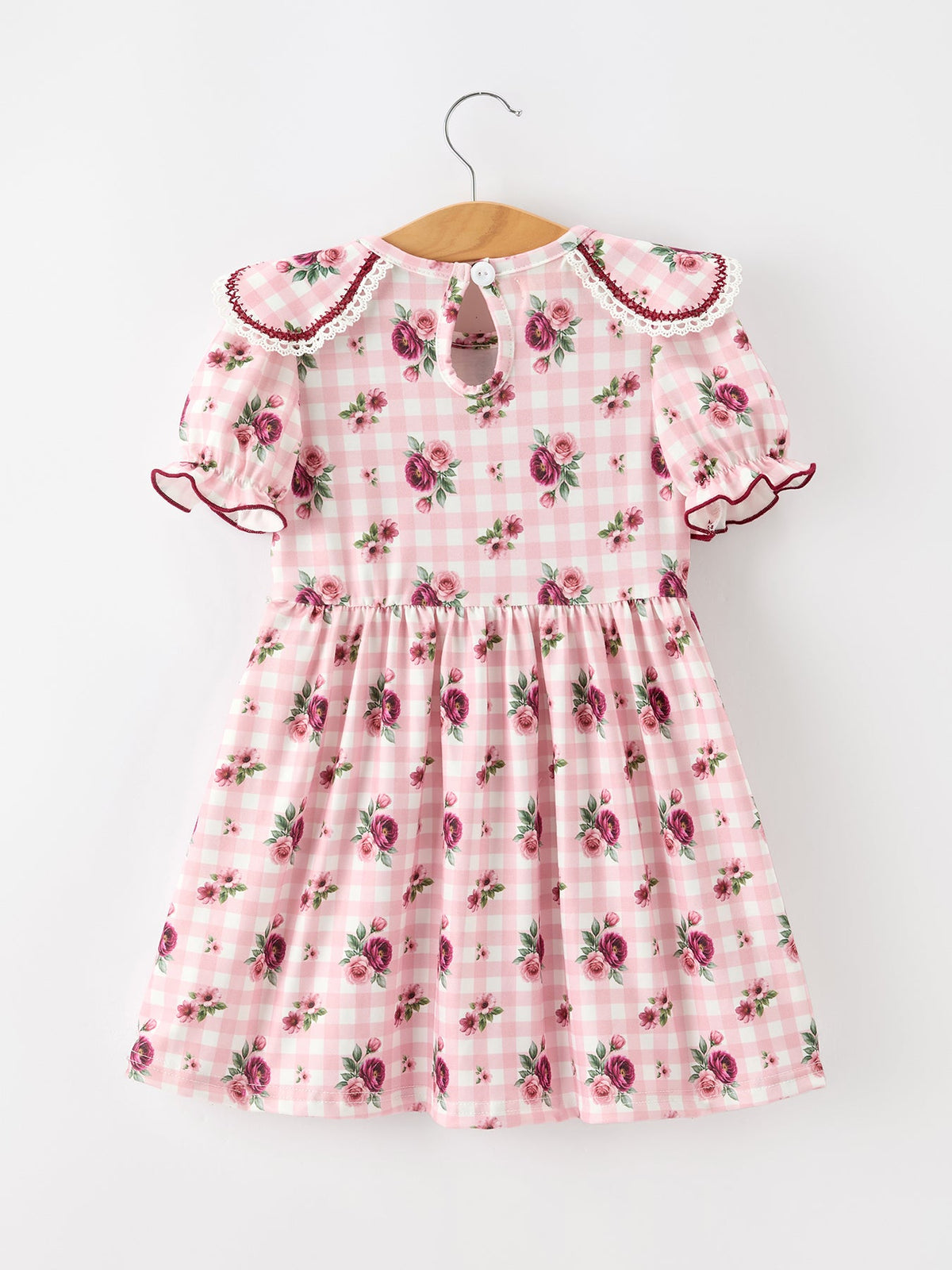 Fall Toddler Girls Vintage Smocked Floral Dress