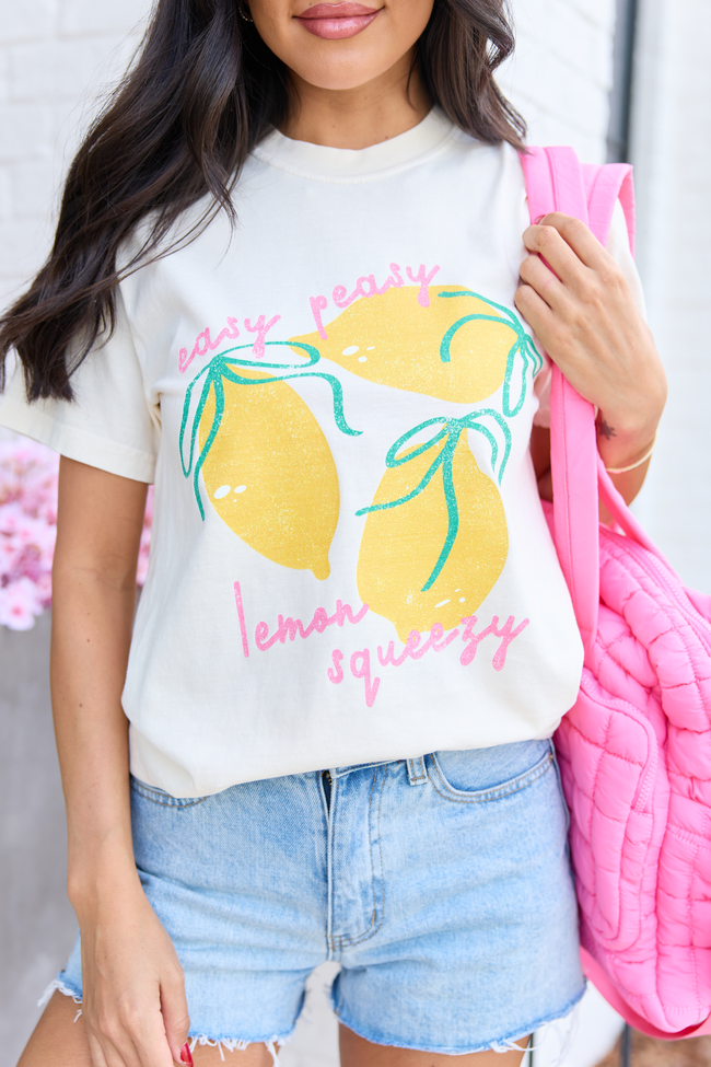 Easy Peasy Ivory Comfort Colors Graphic Tee SALE
