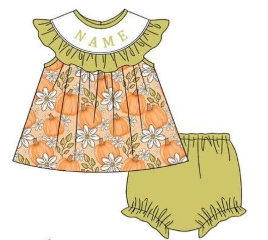 PO- CUSTOM Pumpkin Harvest Bloomer Set