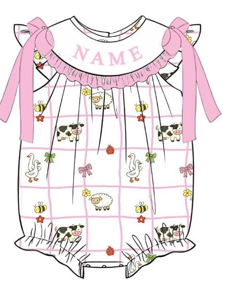 PO- CUSTOM Blushing Barnyard bubble