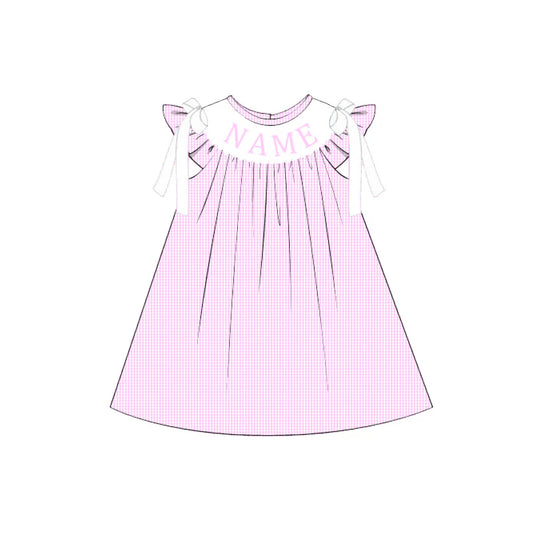 PO- CUSTOM Pink Gingham Dress