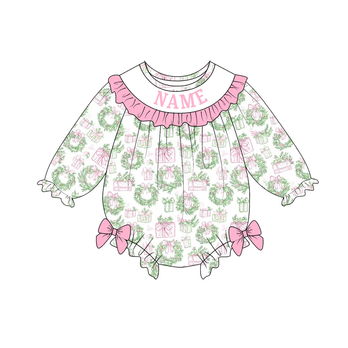 PO- CUSTOM Pink Tinsel Tidings Bubble