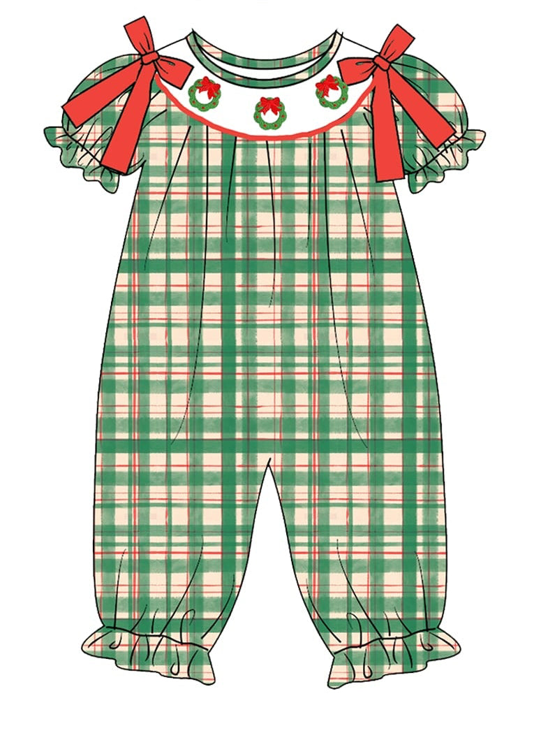 PO- Wreathes & Wishes romper