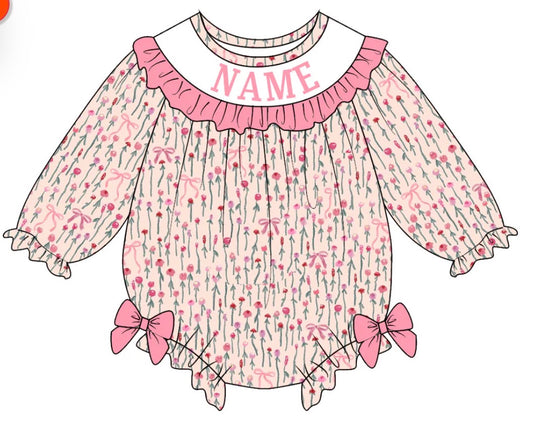 PO- CUSTOM Pink Posies Bubble