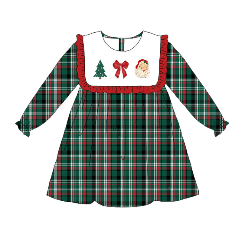 PO- Christmas Plaid Dress
