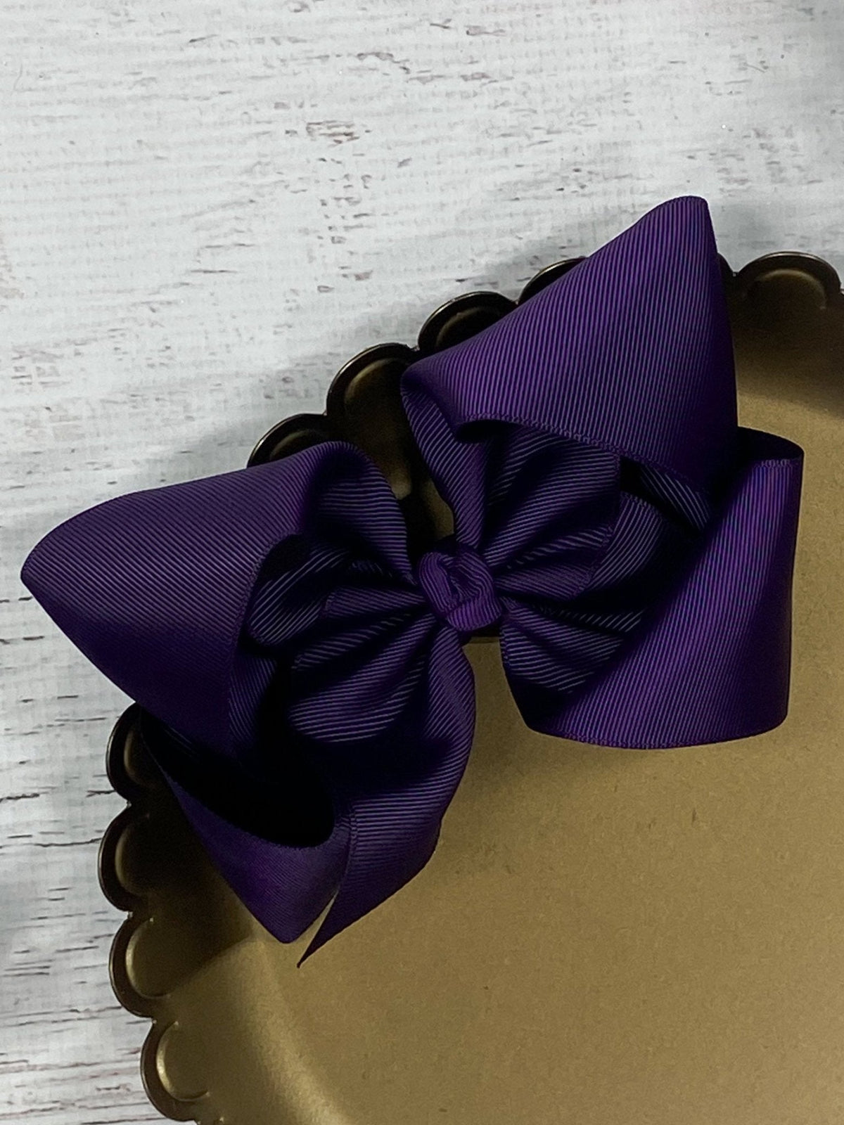 5.5" Oversize Grosgrain Hair Bow | Alligator Clip or Headband