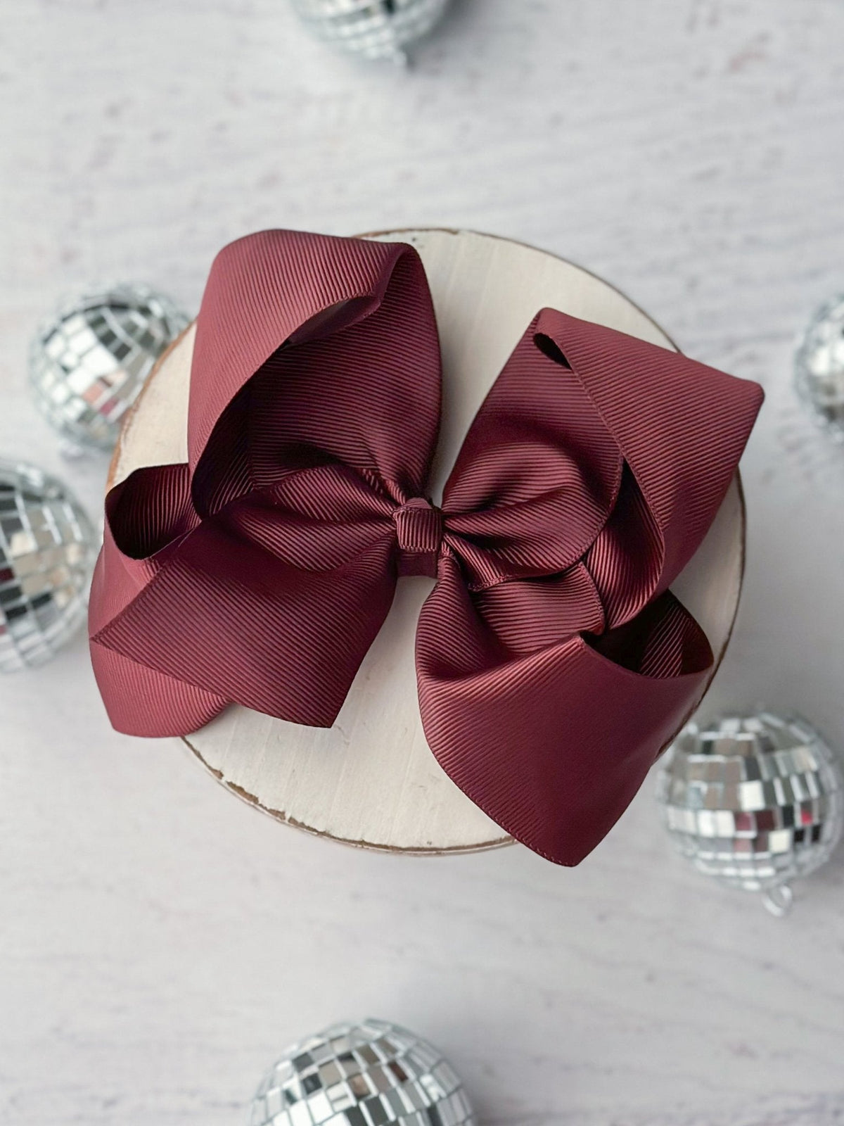 5.5" Oversize Grosgrain Hair Bow | Alligator Clip or Headband