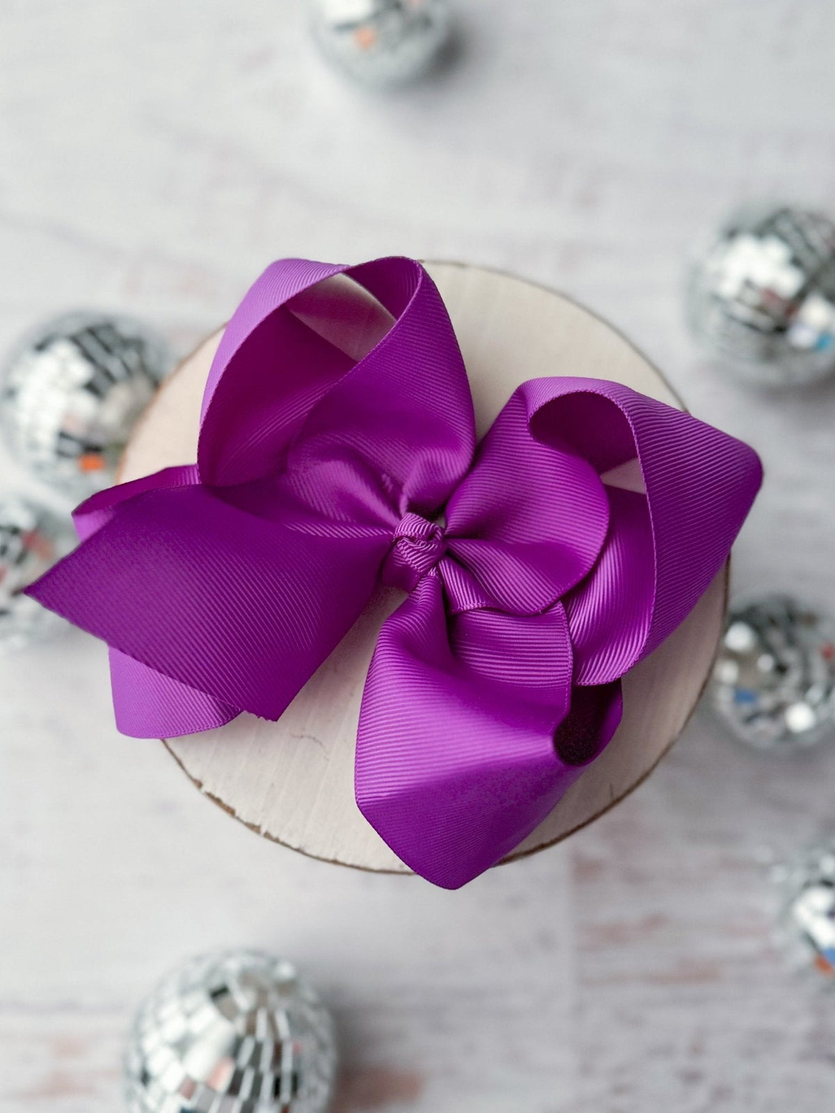 5.5" Oversize Grosgrain Hair Bow | Alligator Clip or Headband