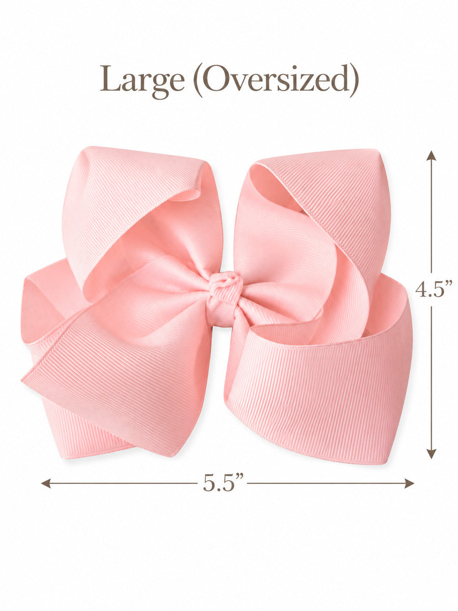 5.5" Oversize Grosgrain Hair Bow | Alligator Clip or Headband