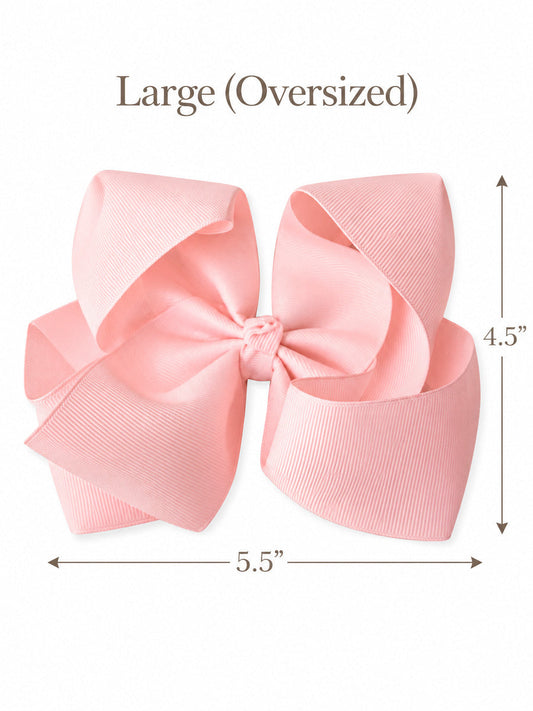 5.5" Oversize Grosgrain Hair Bow | Alligator Clip or Headband