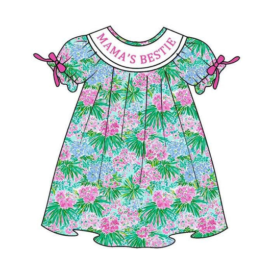 PO- CUSTOM Mama's Bestie Tropical Dress