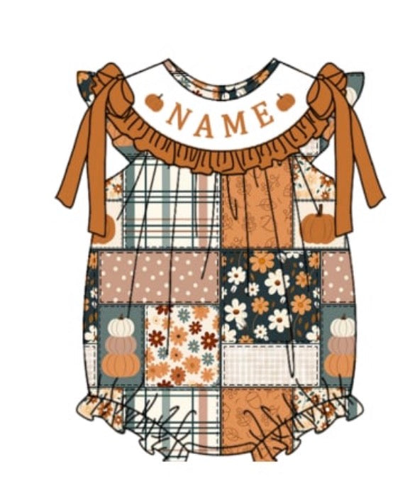 PO- CUSTOM Fall Patchwork Bubble
