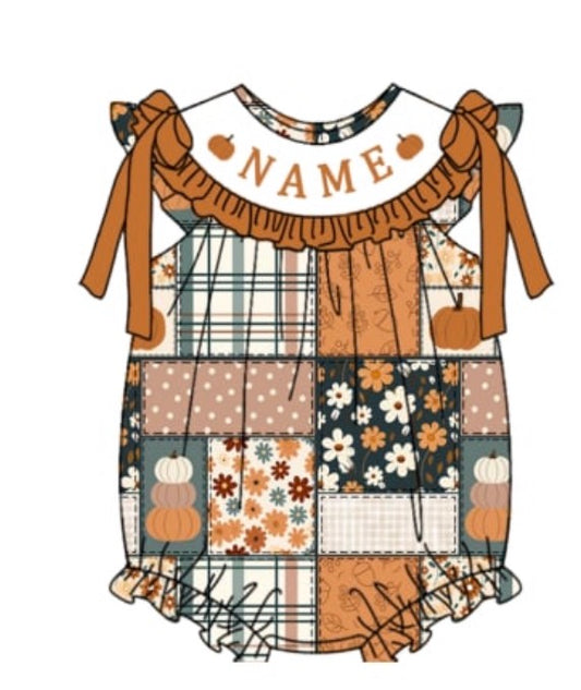 PO- CUSTOM Fall Patchwork Bubble