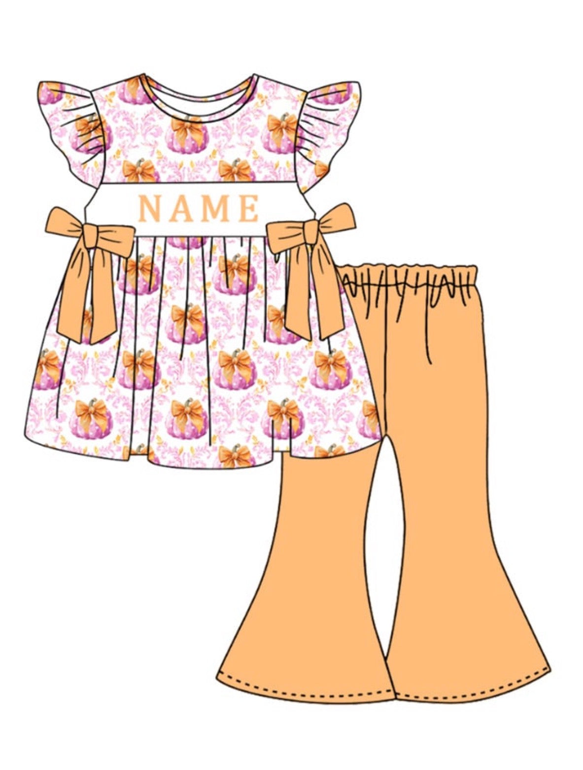 PO- CUSTOM Pumpkin Kisses Pants Set