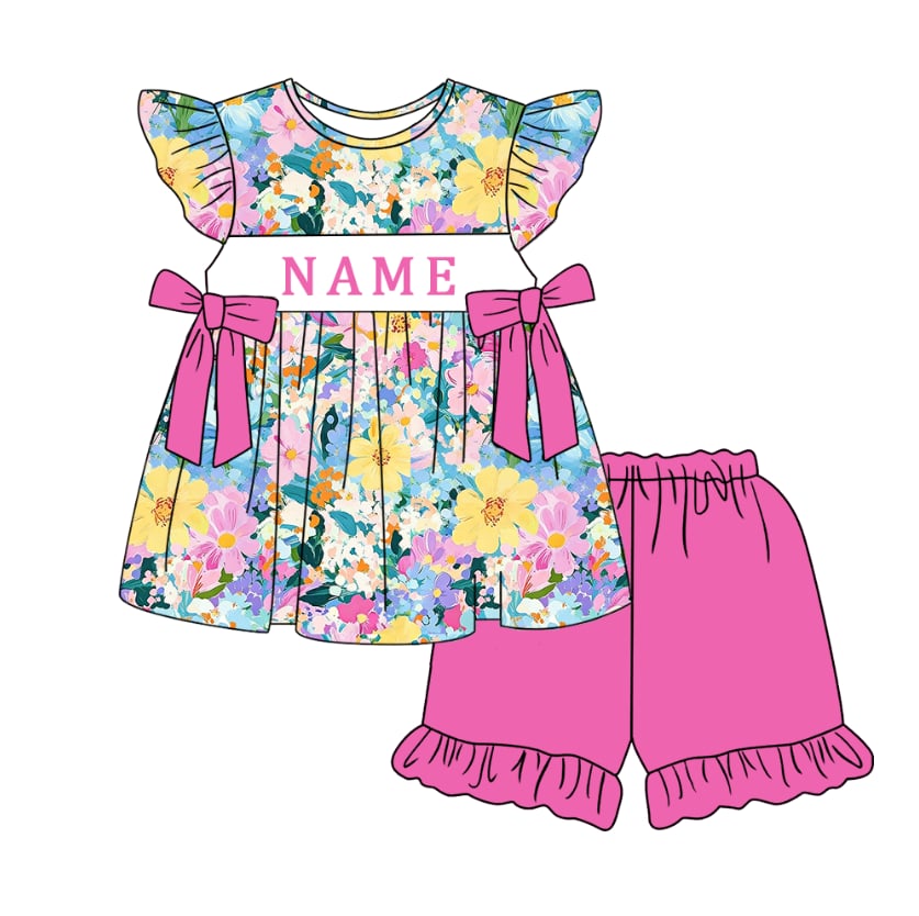 PO- The Blooming Belle Girls Shorts Set