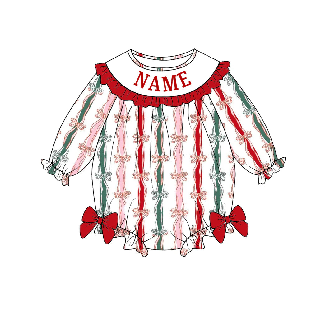 PO- CUSTOM LS North Pole Ribbons Bubble