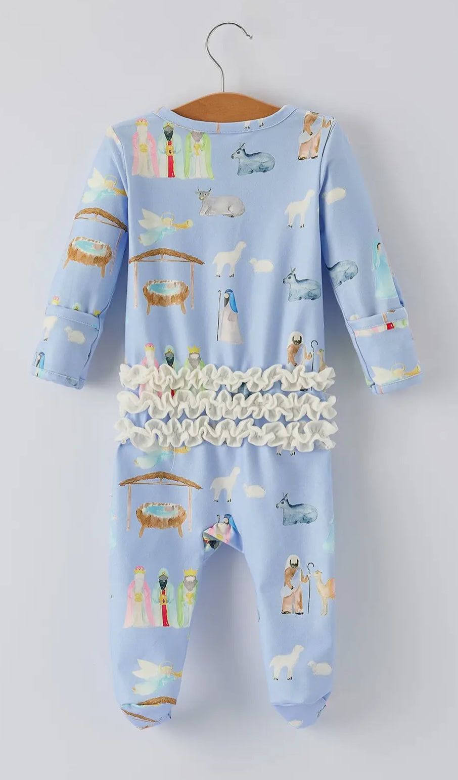 RTS- Nativity Romper Ruffle butt