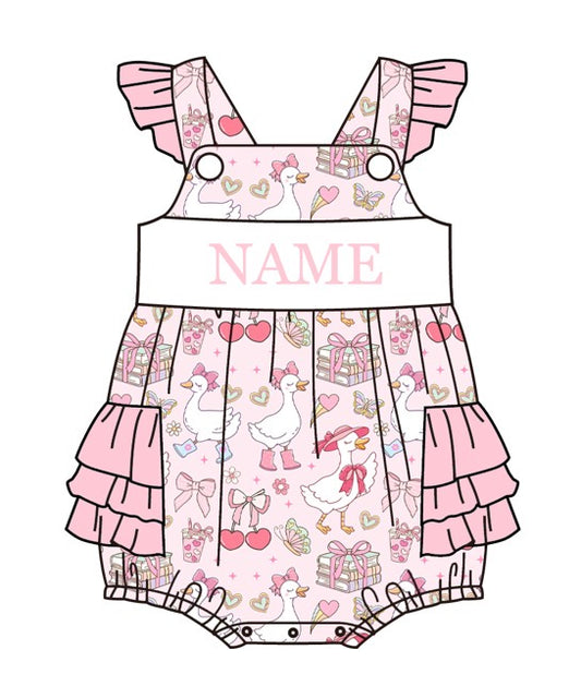 PO- CUSTOM Silly Goose Pink Ruffle Bubble