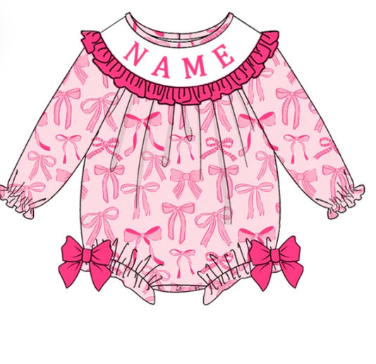 PO- CUSTOM Birthday Girl Pink Ribbon Bubble