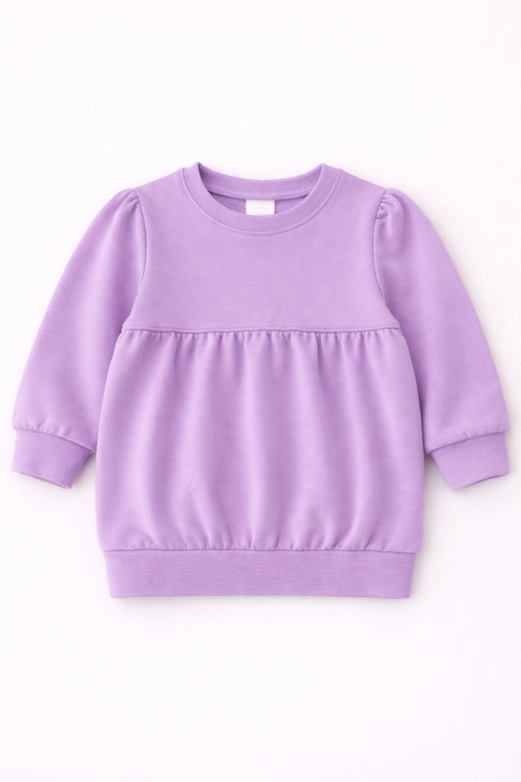 Bubble Sweatshirt – Girly Puff Sleeve | 10 Colors | Cotton Blank | Sizes 12M–12