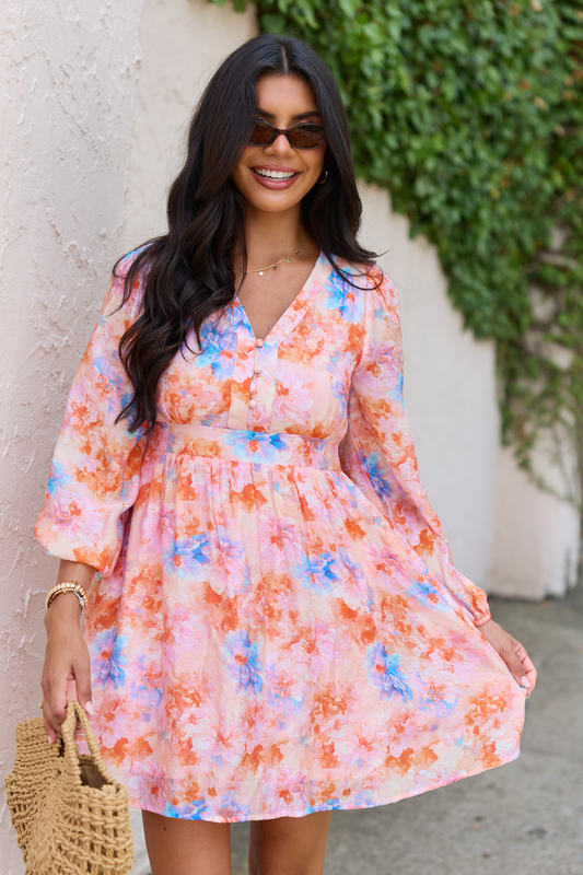 Wildflower Dream Floral Long Sleeve Dress FINAL SALE