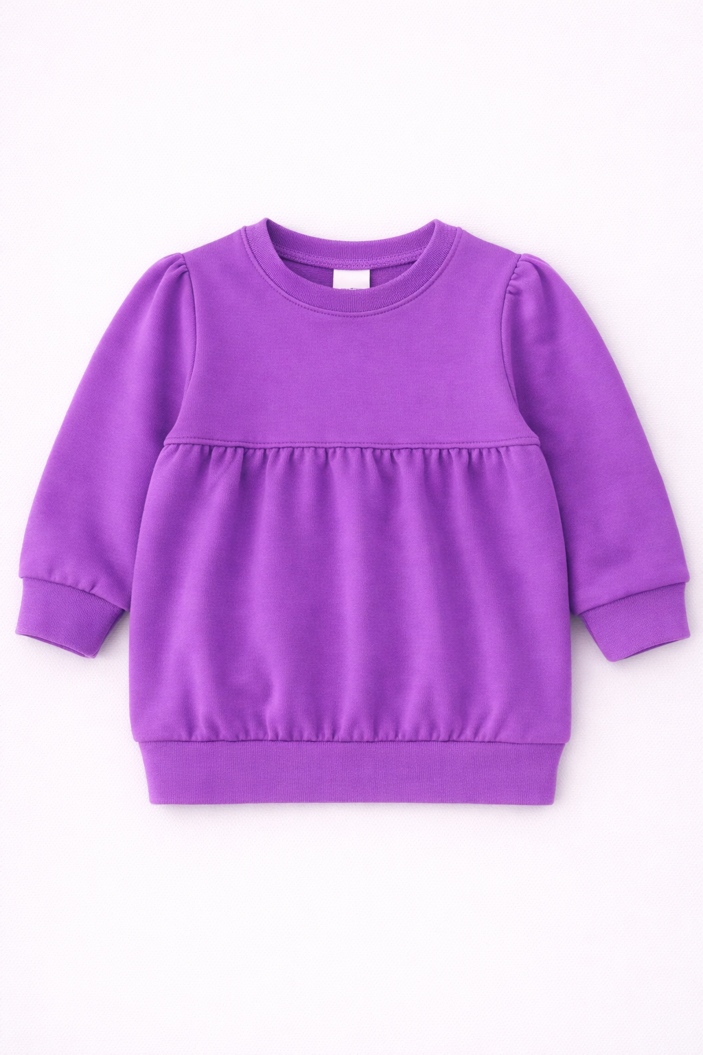 Bubble Sweatshirt – Girly Puff Sleeve | 10 Colors | Cotton Blank | Sizes 12M–12