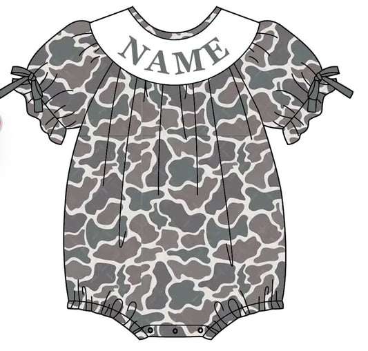 PO- CUSTOM Camo girl bubble