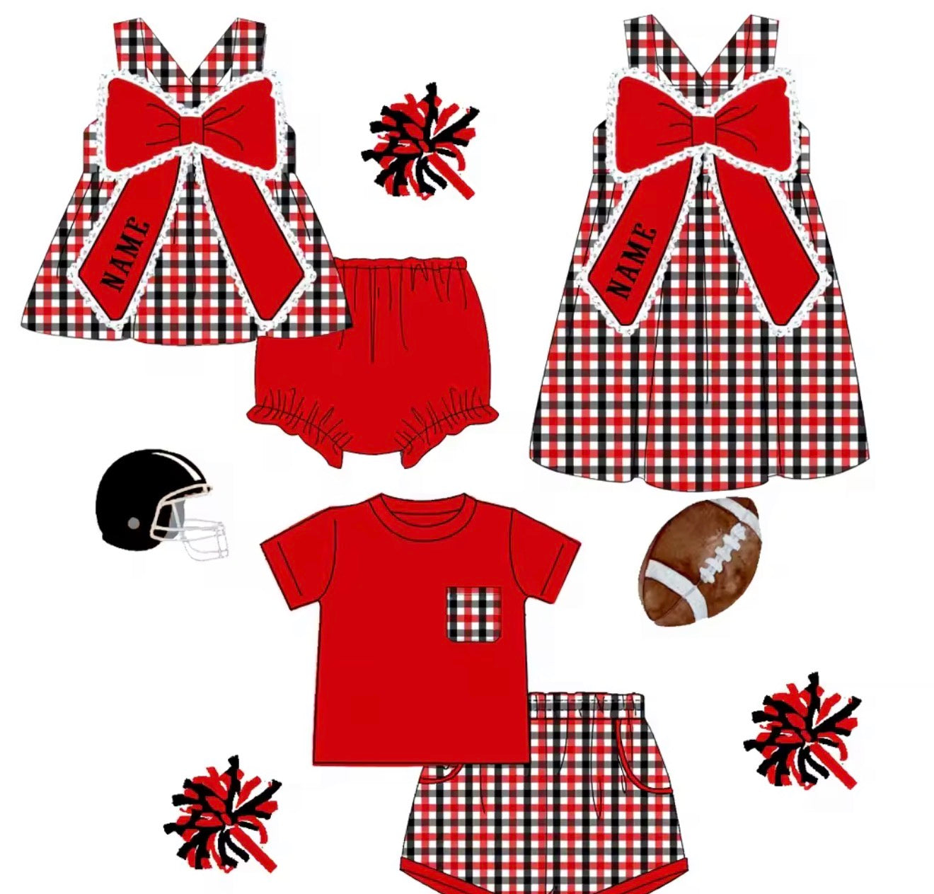 PO- Red & Black Team Sets