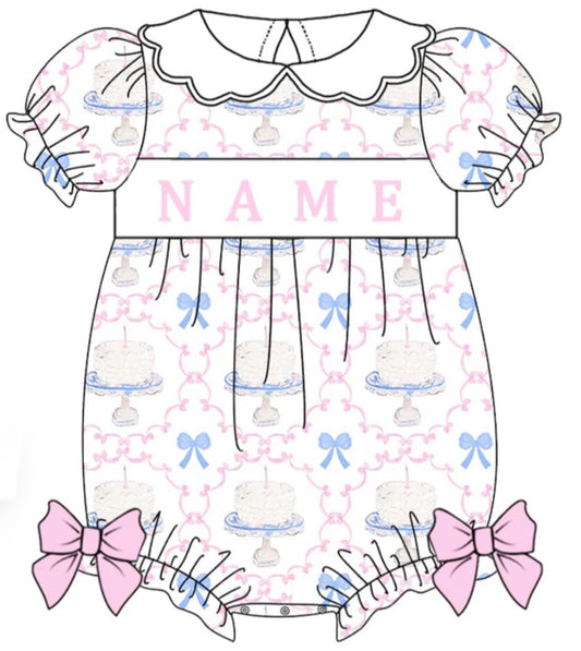 PO- CUSTOM Sweet Celebration smocked bubble