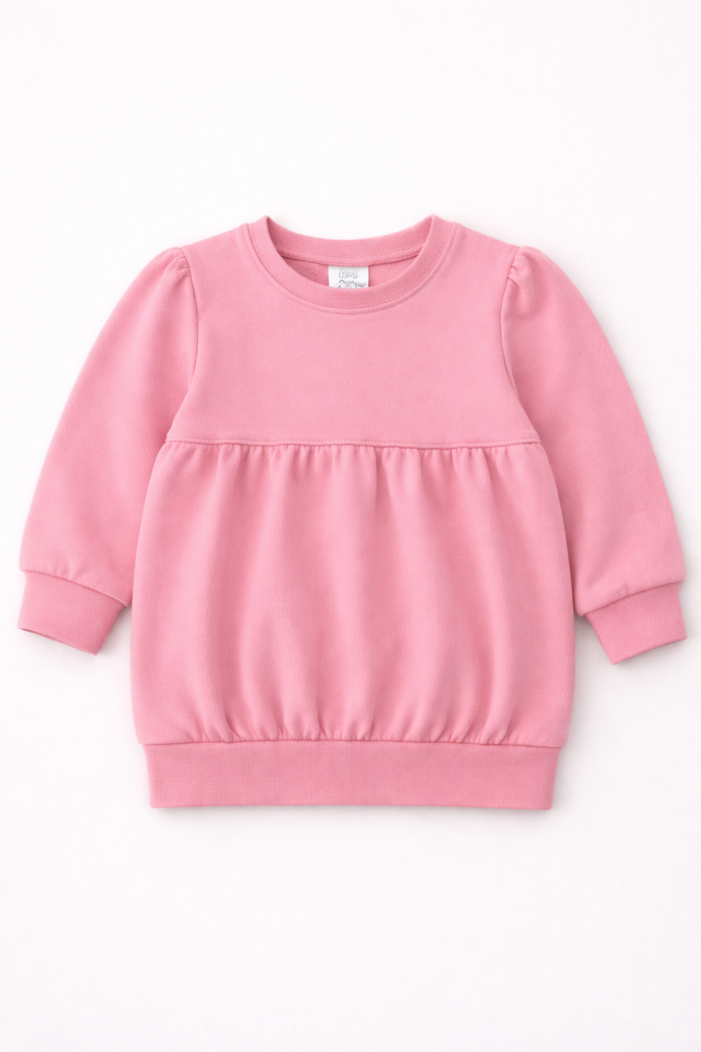Bubble Sweatshirt – Girly Puff Sleeve | 10 Colors | Cotton Blank | Sizes 12M–12