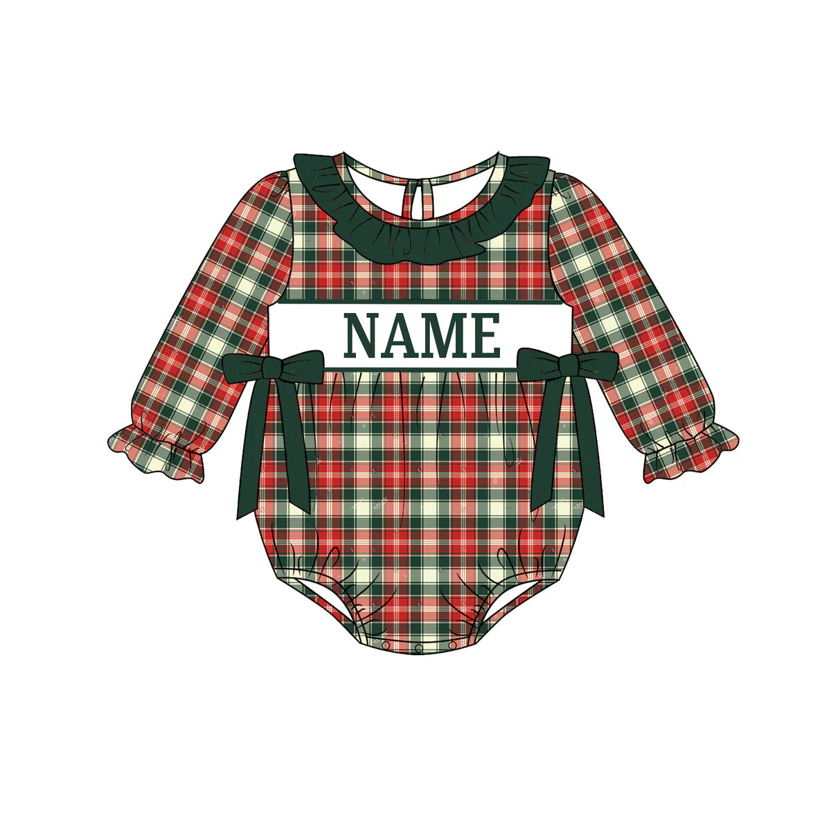 PO- CUSTOM Cozy Christmas Classic Plaid Bubble