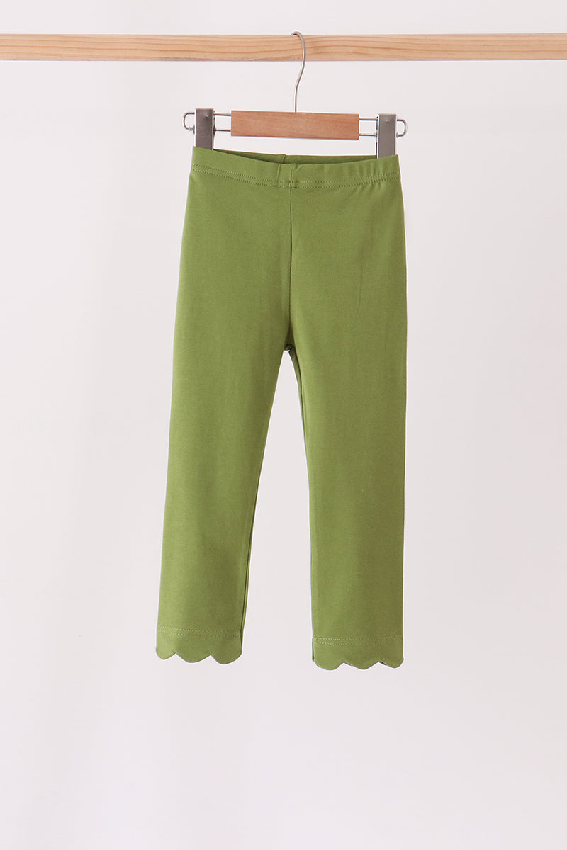 Forest scalloped leggings