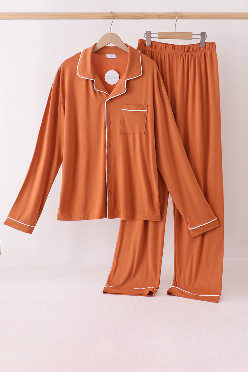 Caramel bamboo mom pajama set