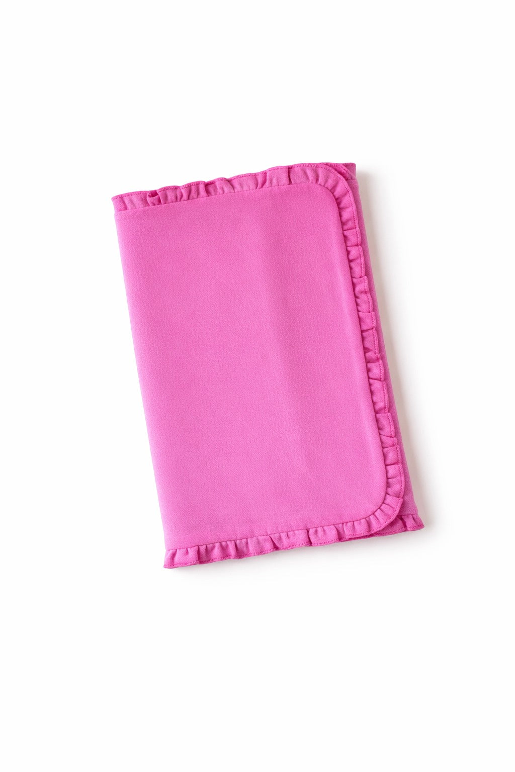 Ruffle Baby Burp Cloth -- Cotton & Chenille Boutique Blank | 7 Colors | Embroidery Ready