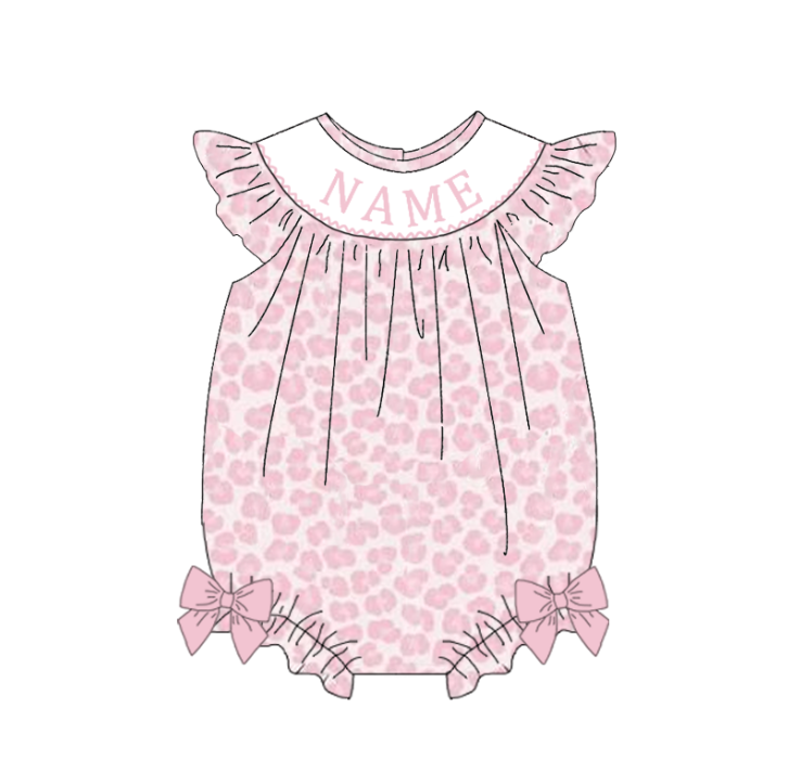 PO- CUSTOM Pink short sleeve cheetah