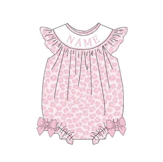 PO- CUSTOM Pink short sleeve cheetah