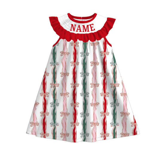PO- CUSTOM North Pole Ribbons Dress