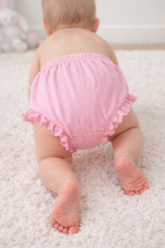 Baby Girl Bloomers – Cotton Boutique Blank for Embroidery & Monogram | 3 Colors | 0-6M–18-24M