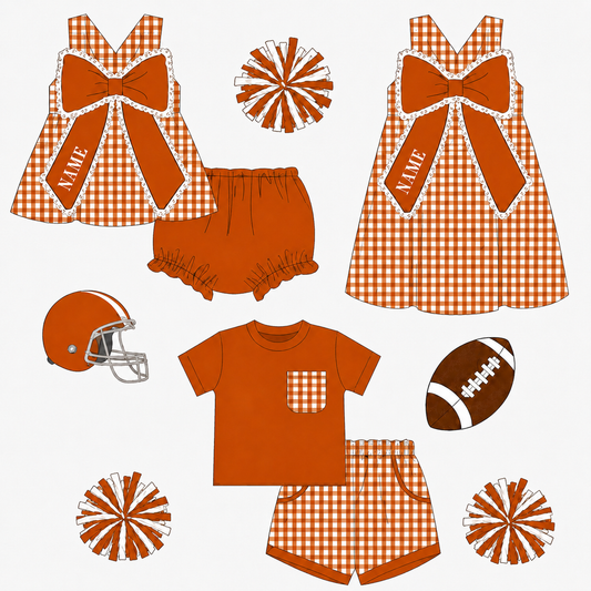 PO- Burnt Orange & White Team Sets