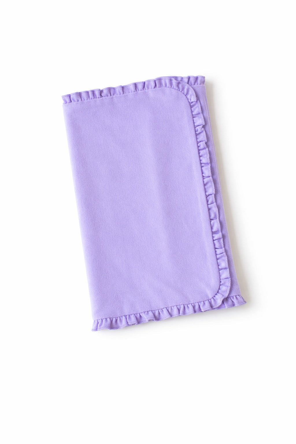 Ruffle Baby Burp Cloth -- Cotton & Chenille Boutique Blank | 7 Colors | Embroidery Ready