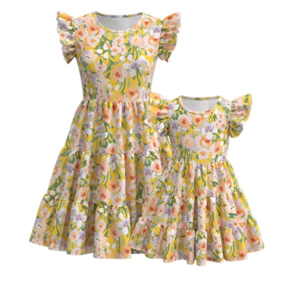 Golden Garden Mommy & Me dress set