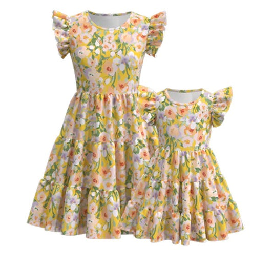 Golden Garden Mommy & Me dress set